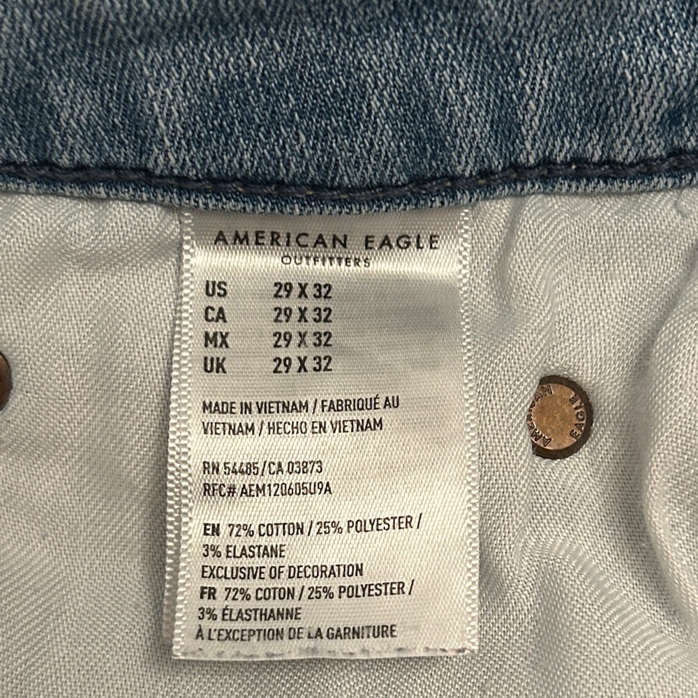 American Eagle Outfitters Light Blue Slim Men Jeans, size 29x32 - Picture 10 of 10